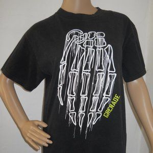 Grenade T Shirt, Black, Men's Size M, Streetwear